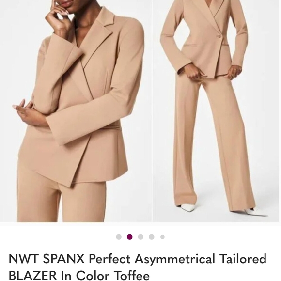 SPANX Women's Tan Blazer Jacket - Picture 1 of 16